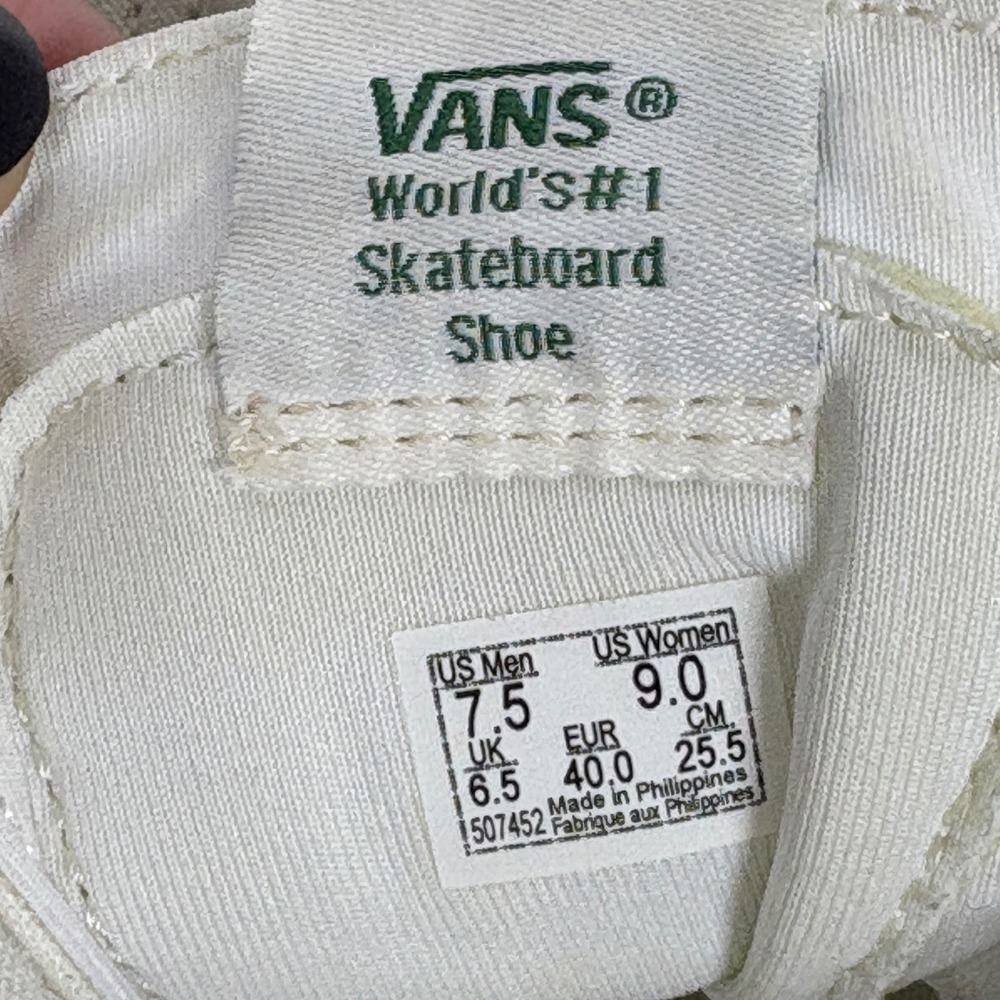 Vans Sk8-Hi Save Our Planet Reissue White World Map Sneakers Mens 7.5 Womens 9 - Picture 8 of 12